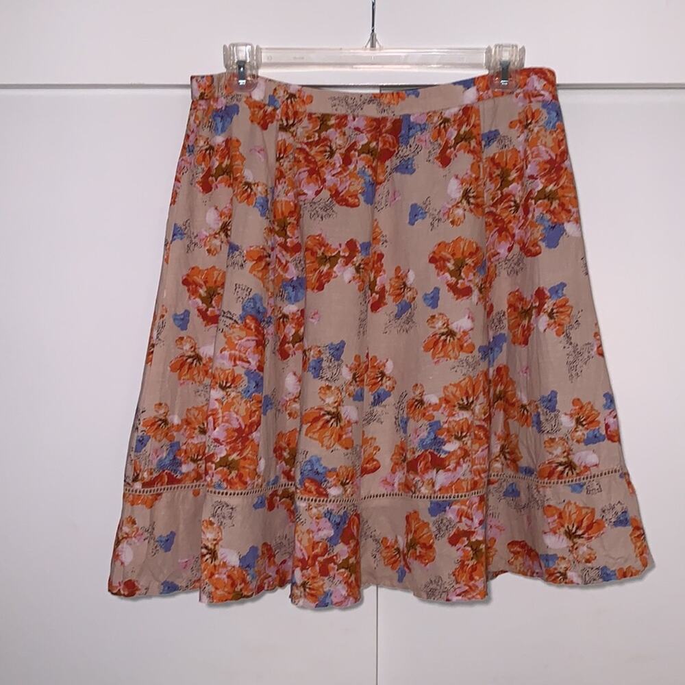 NY Collection floral skirt